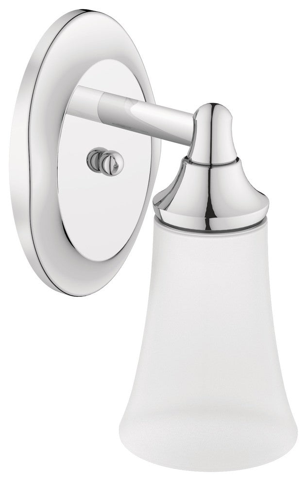 Moen YB2861CH Eva Chrome One-Globe Bath Light Fixture