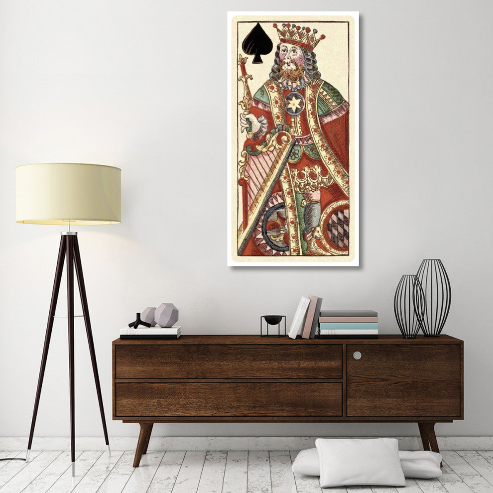 "King of Spades (Bauern Hochzeit Deck)" Paper Art, 32"x62"