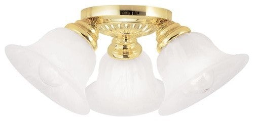 Edgemont Ceiling Mount, Polished Brass