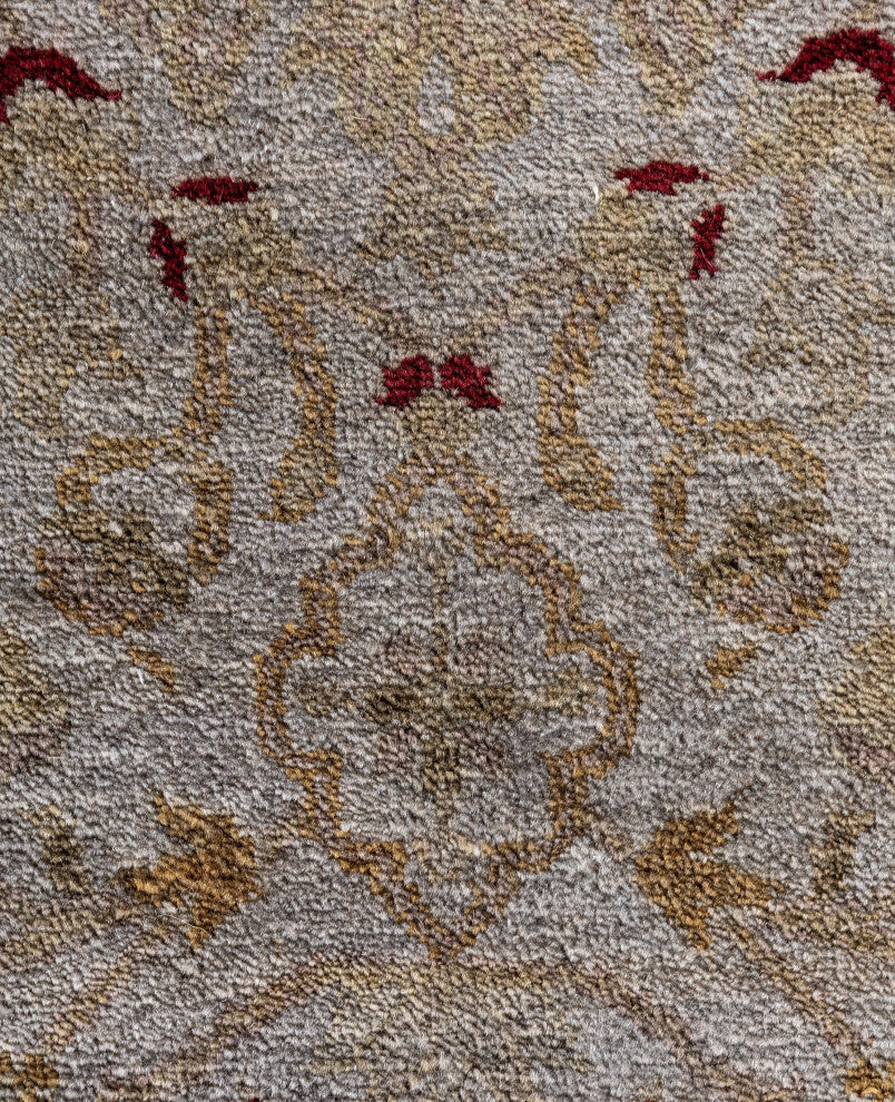 Overdyed One-of-a-Kind Hand-Knotted Area Rug Gray, 3' 1" x 22' 4"
