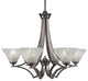 Chandeliers, 7" Italian Ice Glass