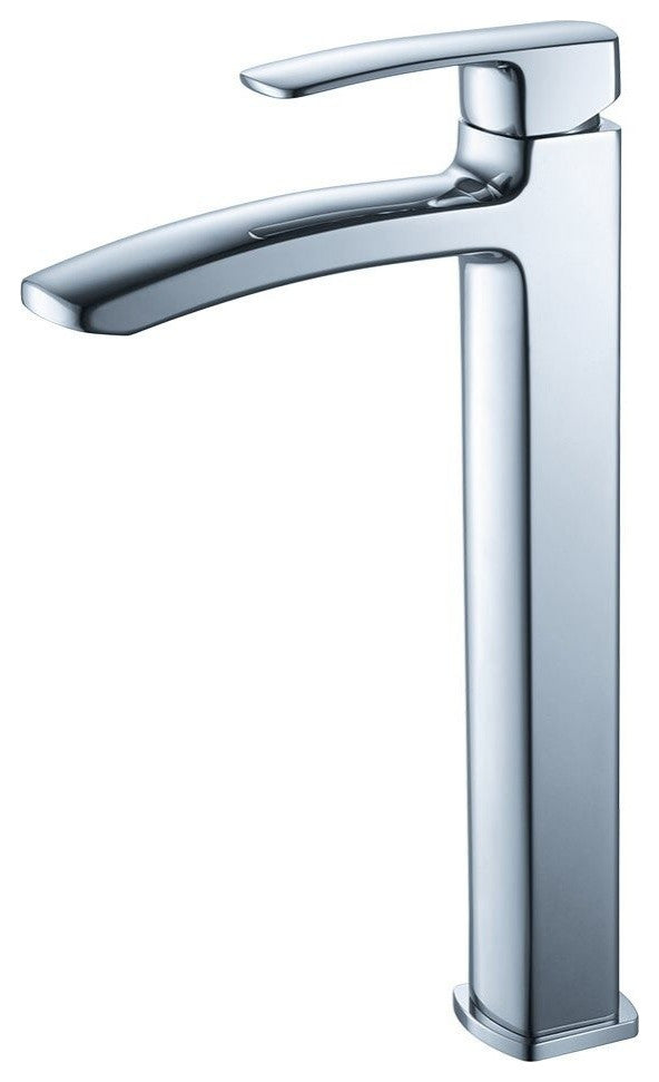 Fresca Lucera 24" Wall Hung Bathroom Vanity, Espresso, Vessel Sink, Faucet, Fft9