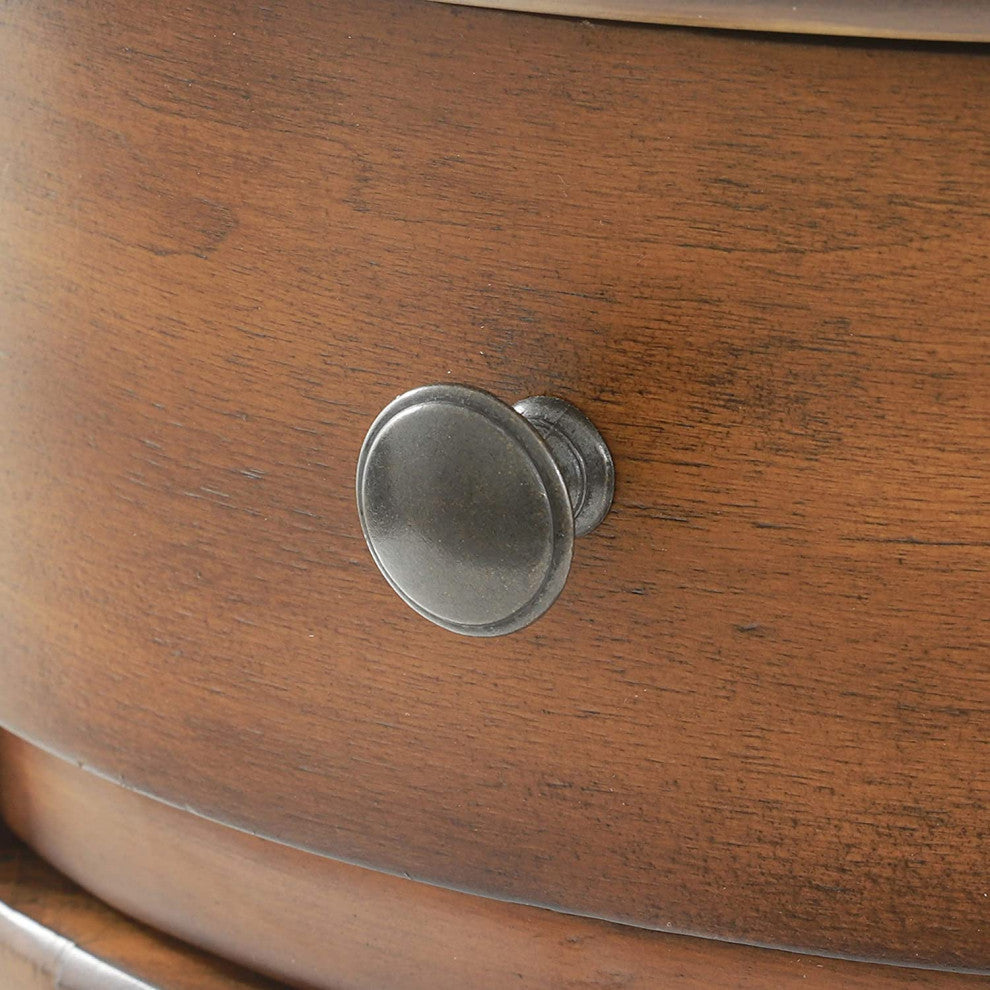 Beautifully Crafted Side Table, Vintage Cherry Finish, Honeynut Brown