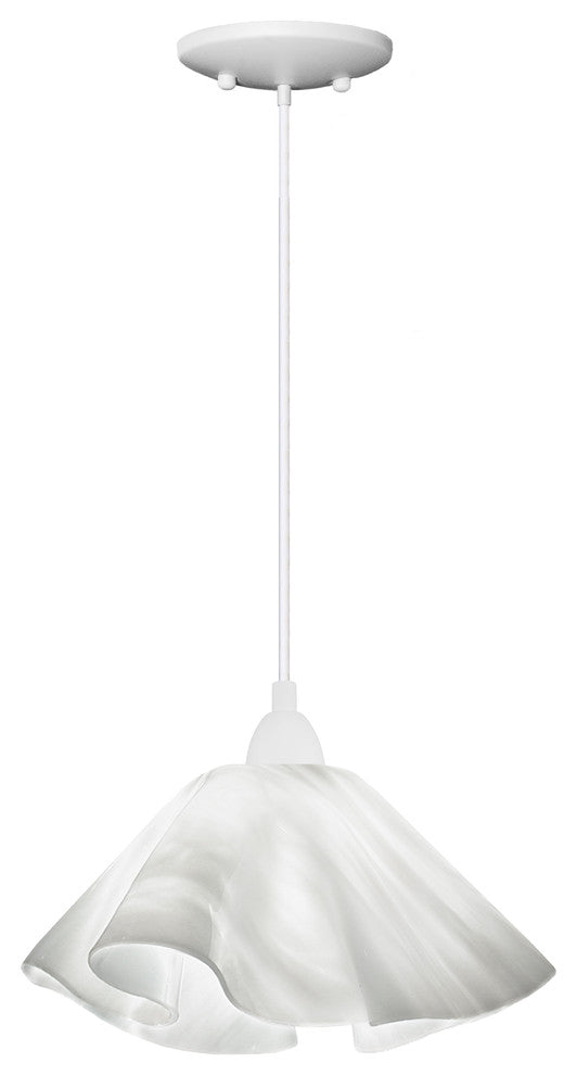 Jezebel Radiance Lily Large Pendant, White Cloud