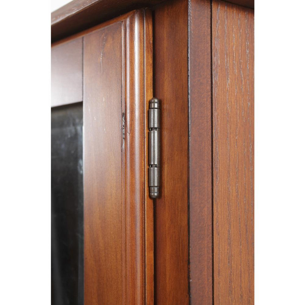 600, 8 Gun Cabinet with locking tempered glass door and locking drop down door.