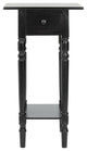 Safavieh Sabrina End Table With Storage Drawer, Distressed Black