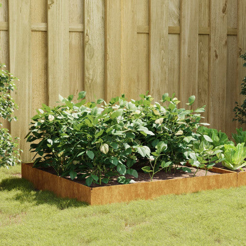 vidaXL Planter Stand Garden Raised Bed for Vegetables Flowers Herbs Corten Steel