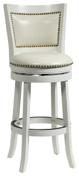 29" Bristol Swivel Stool, White
