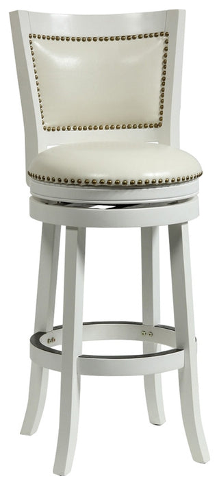 29" Bristol Swivel Stool, White
