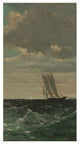 "Breezing Up (right)" Digital Paper Print by Winslow Homer, 18"x32"