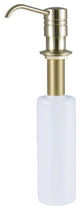 Kingston Brass Straight Nozzle Metal Soap Dispenser, Brushed Brass