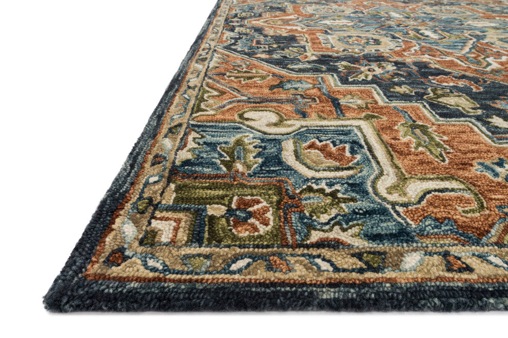 Rust/Multi Victoria Area Rugs by Loloi, Rust/Multi, 7'9"x9'9"