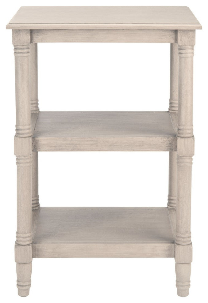 Safavieh Cassie 3 Shelf Accent Table, Greige