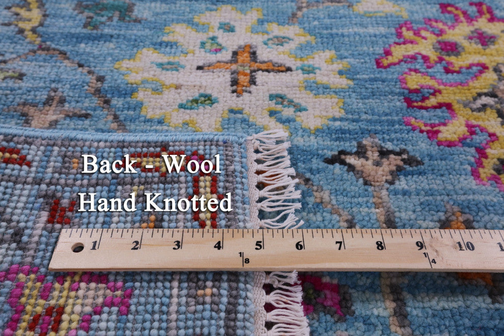 Hand Knotted Turkish Oushak Wool Rug 5' 1" X 8' 2" - Q15712