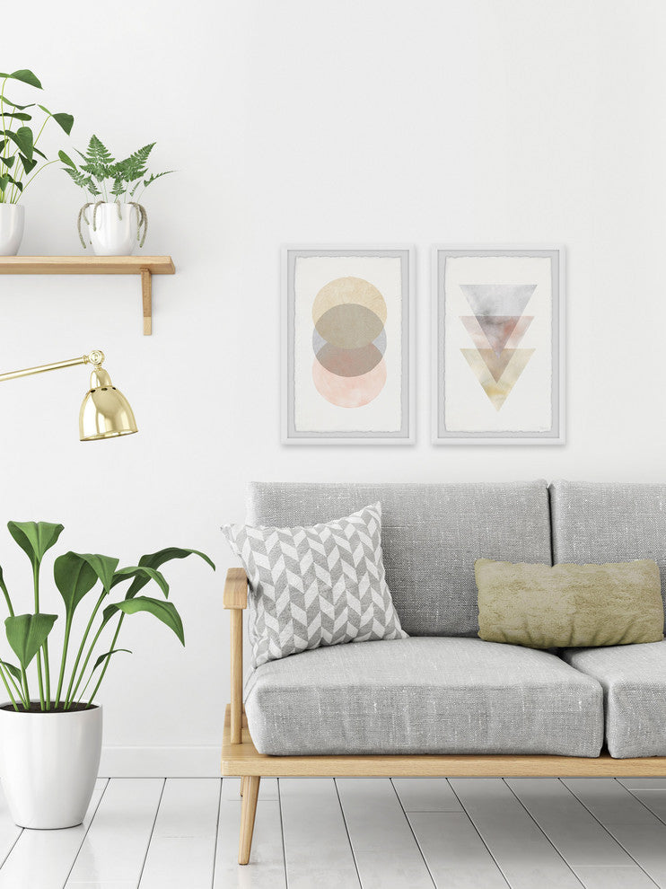 The Luminous Shapes Diptych, 24"x18"