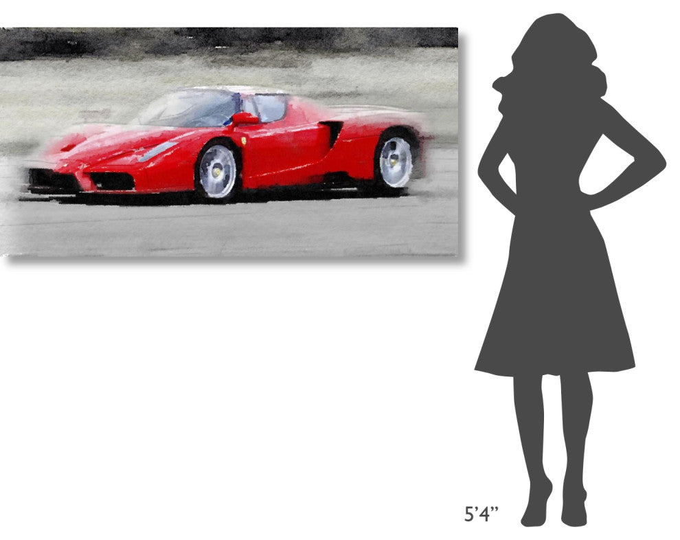 "2002 Ferrari Enzo Watercolor" Fine Art Print