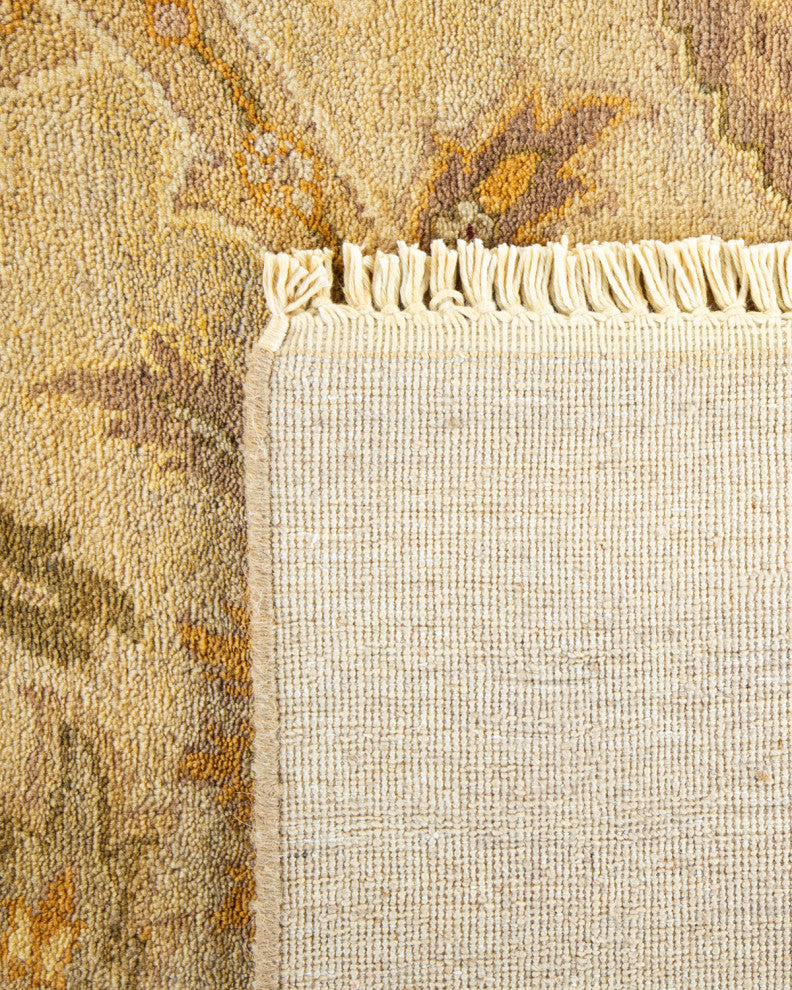Eclectic, One-of-a-Kind Hand-Knotted Area Rug Ivory, 9' 2" x 12' 2"