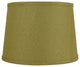 French Drum Burlap Lampshade, 12"x14"x10", Mustard Yellow