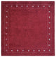 HAND KNOTTED LOOM SILK ECO-FRIENDLY AREA RUGS -8'x8', Square, Red, Contemporary