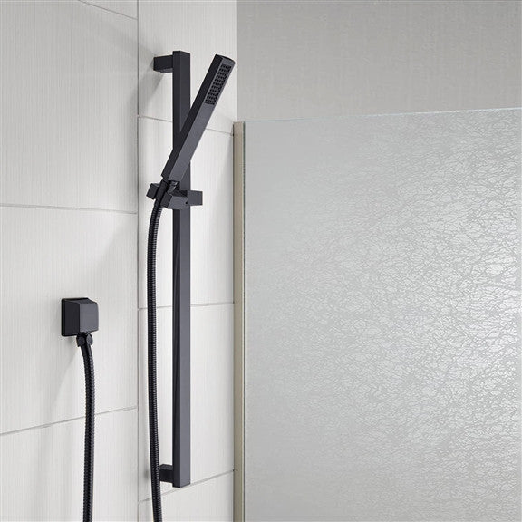 Biella 24" LED Rainfall Thermostatic Shower System With Hand Shower