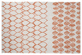 Honeycomb Split Rug Rug, Orange, 3'x5'