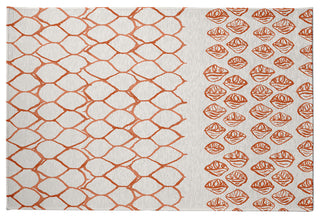 Honeycomb Split Rug Rug, Orange, 3'x5'