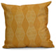 Pyramid Stripe Geometric Print Pillow, Gold, 26"x26"