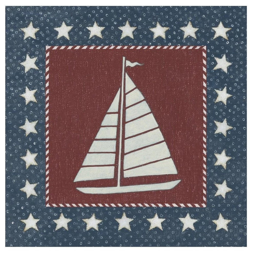 "Coastal Americana I" Digital Paper Print by David Carter Brown, 26"x26"