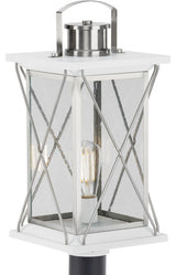 Barlowe Collection Stainless Steel 1-Light Post Lantern