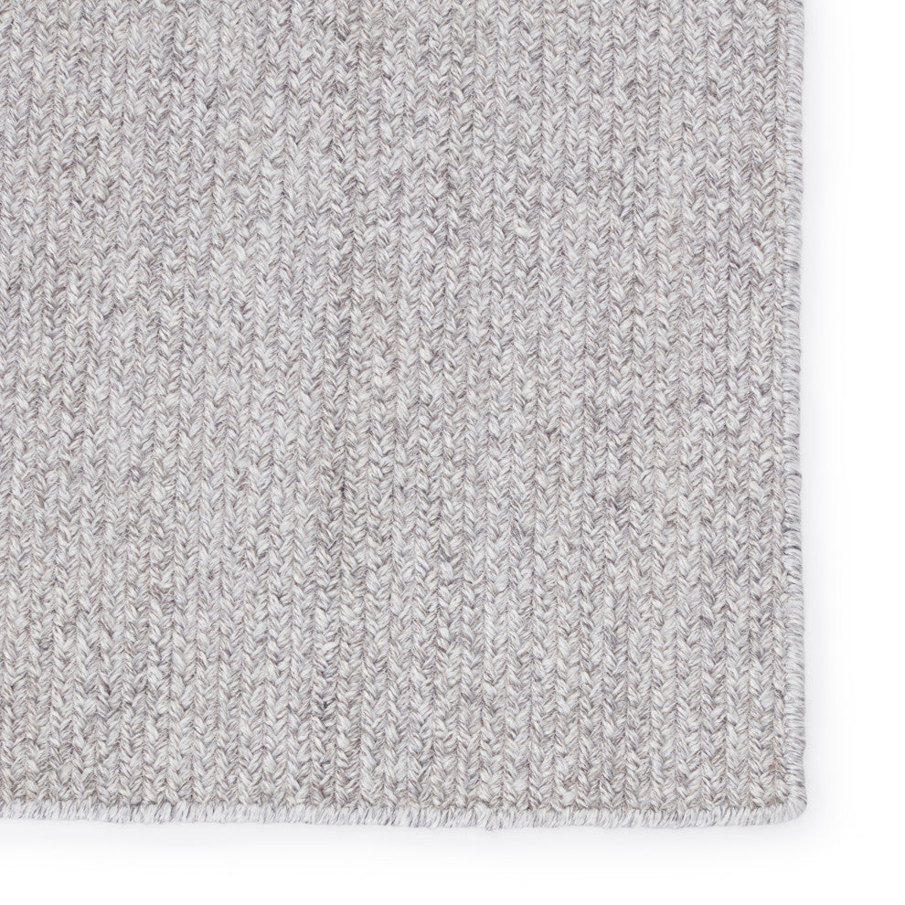 Jaipur Living Maracay Indoor/ Outdoor Solid Area Rug, Light Gray/White, 10'x14'