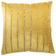 Glam Gold and Gold Accent Throw Pillow With Beaded Details