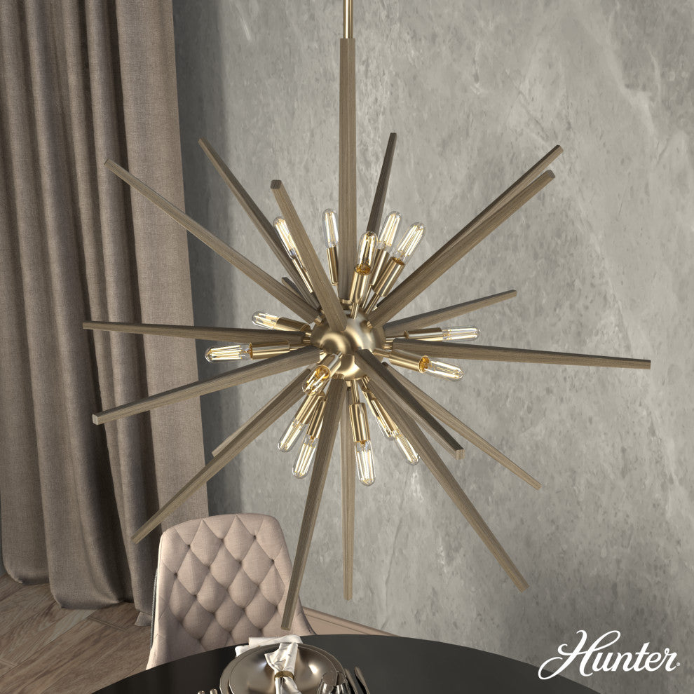 30" Jupiter Star Alturas Gold 18-Light Pendant