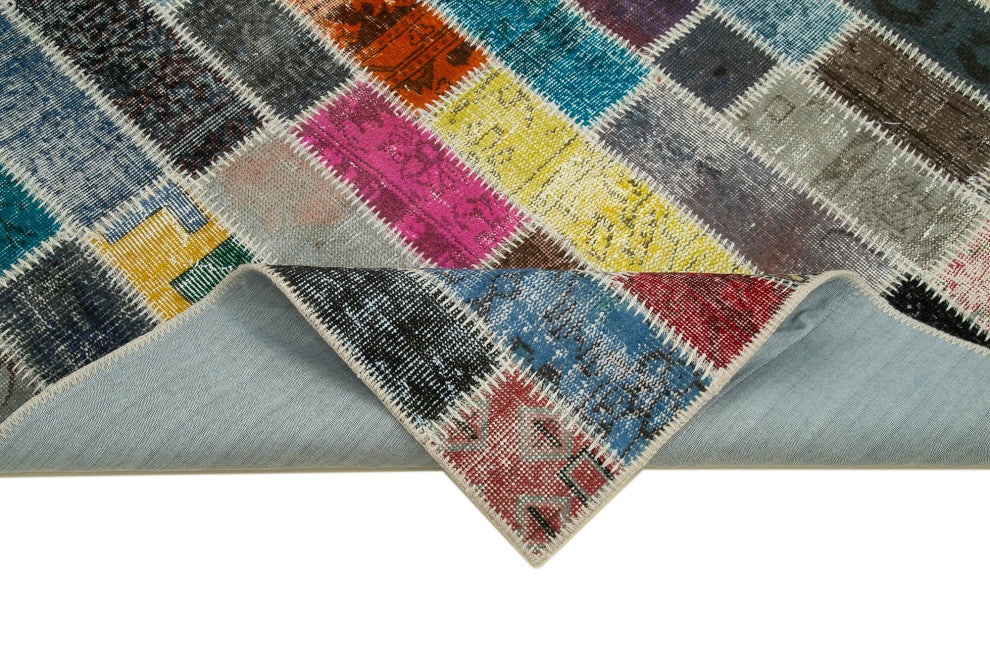 Rug N Carpet - Handmade Anatolian 6' 0" x 7' 10" Distressed Patchwork Area Rug