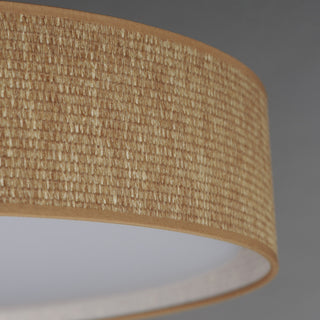 Maxim 10237 Prime 25"W LED Flush Mount Drum Ceiling Fixture - White Weave