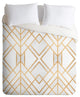 Elisabeth Fredriksson Golden Geo Duvet Cover, Twin