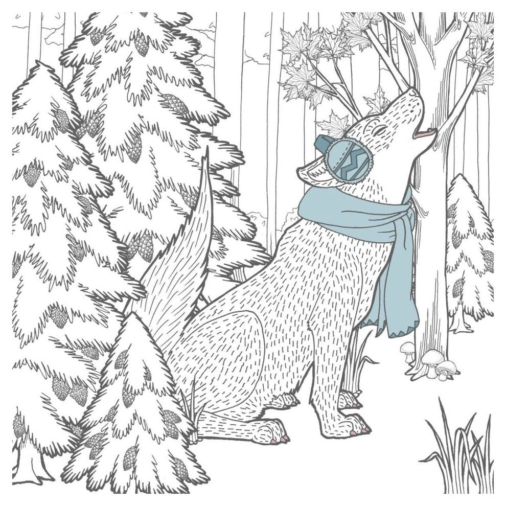 "Color the Forest Color VI" Digital Paper Print by Elyse DeNeige, 26"x26"