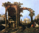 Canaletto A Landscape With Ruins Wall Decal