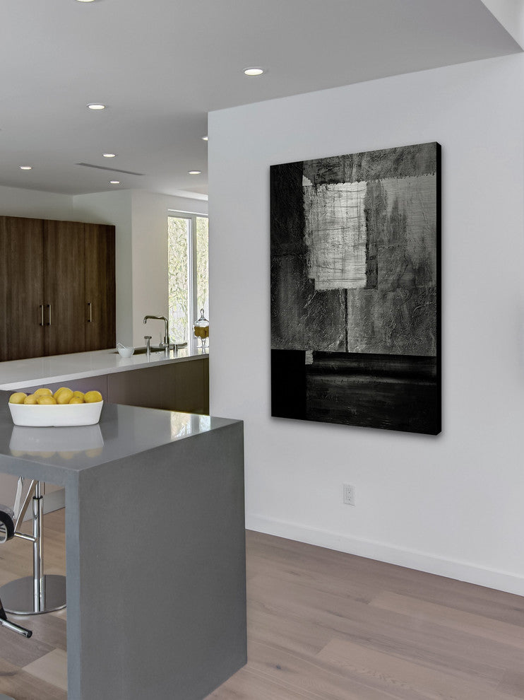 "Instant Sunset of Sorrow" Painting Print on Brushed Aluminum