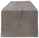 Solid Beam Fireplace Mantel Shelf, Ash Gray, 48"
