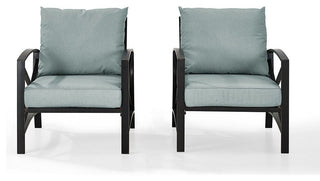 Kaplan 2-Piece Patio Set, 2 Outdoor Chairs, Mist
