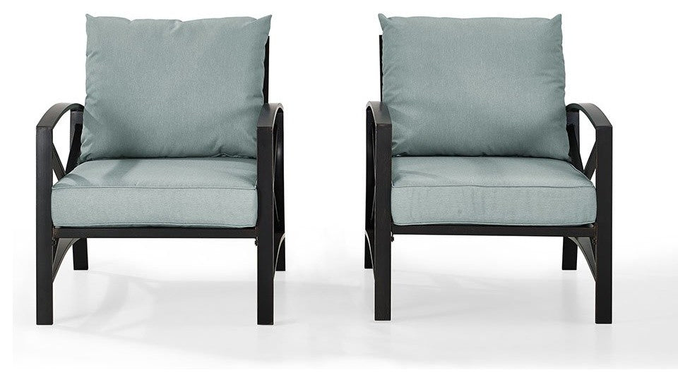 Kaplan 2-Piece Patio Set, 2 Outdoor Chairs, Mist