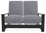 Leeward Deep Seat Outdoor Loveseat with Hidden Motion, Proven Ash/Graphite