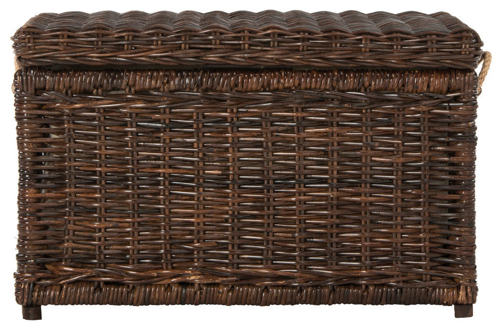 happimess Jacob 30" Wicker Storage Trunk, Brown