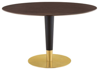 Zinque 47" Dining Table-Gold Cherry Walnut