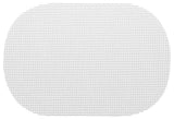 Kraftware Fishnet White Oval Placemats, Set of 12