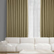 Faux Linen Extra Wide Room Darkening Curtain Single Panel, Nomad Tan, 100w X 96l