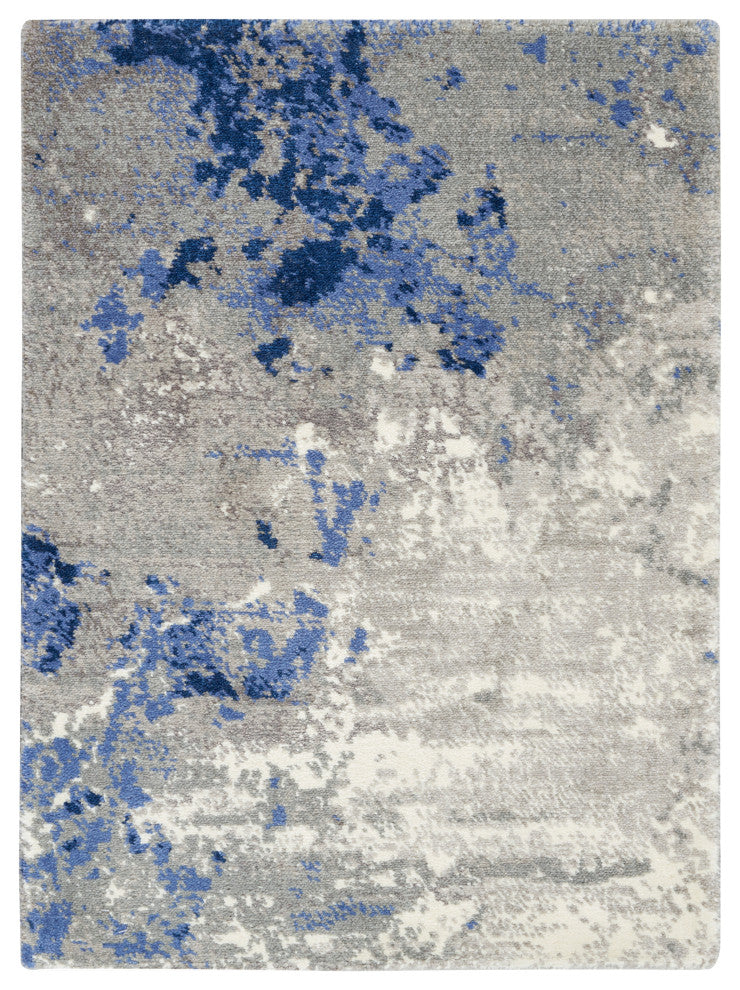 Nourison Twilight 2' x 3' Blue/Grey Modern Indoor Area Rug
