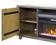 67" Fireplace Console Entertainment, Gray
