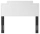 Headboard, Twin Size, White, Velvet, French, Mid Century Bedroom Guest Suite