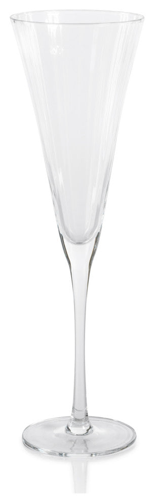 Cesena Optic Champagne Flutes, Set of 4